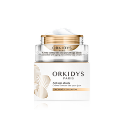 Orkidys - Absolute anti-aging care - Daytime eye contour enriched with orchid and collagen - Concentrated formula - Visible results - Moisturizes, plumps, protects against aggressions, reduces wrinkles - Made in France - Image 1