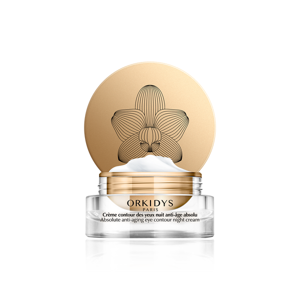 Orkidys - Absolute anti-aging care - Night eye contour enriched with orchid and collagen - Concentrated formula - Visible results - Hydrates, plumps, protects against aggressions, reduces wrinkles - Made in France - Image 1