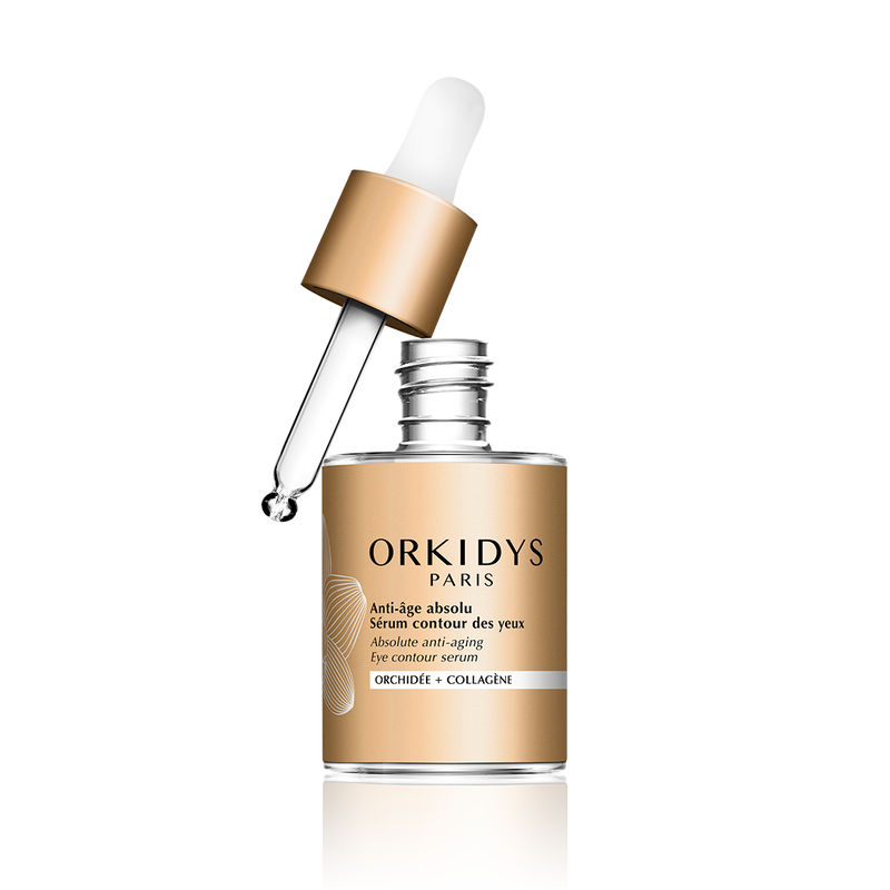 Orkidys - Absolute anti-aging care - Eye contour serum enriched with orchid and collagen - Concentrated formula - Visible results - Moisturizes, plumps, protects against aggressions, reduces wrinkles - Made in France - Image 2